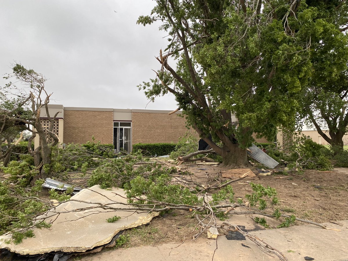 Texas A&M AgriLife at Vernon took a direct hit, still accessing damage