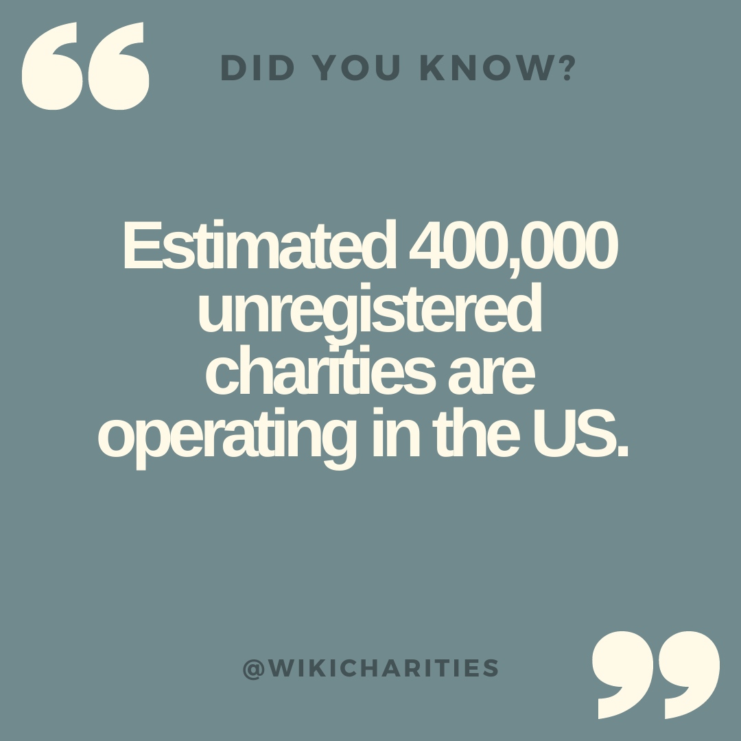 WikiCharities's tweet photo. According to Nonprofit Almanac, 400,000 unregistered charities are helping our communities throughout the U.S. - charities aren’t required to register unless they make over $50k revenue every year.
#diduknow #didyouknow #wikilearn #wikitips #nonprofits #charities #stats #data https://t.co/phLy8MfwY9