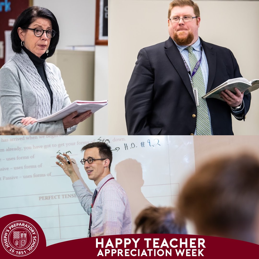 #TeacherAppreciationWeek2022 is an outstanding time to celebrate the wonderful women and men who have made teaching at the Prep a vocation. #ThankYouTeachers #CuraPersonalis

Images by Melissa Kelly Photography
Design by AJ Nicosia '24