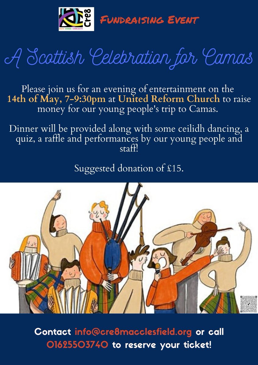 Our young people are hosting a fundraiser on Saturday 14th May to fund their residential this year to <a href="/CamasTuath/">Camas</a> please contact the office if you can come along and support #charity #youth #community #camas