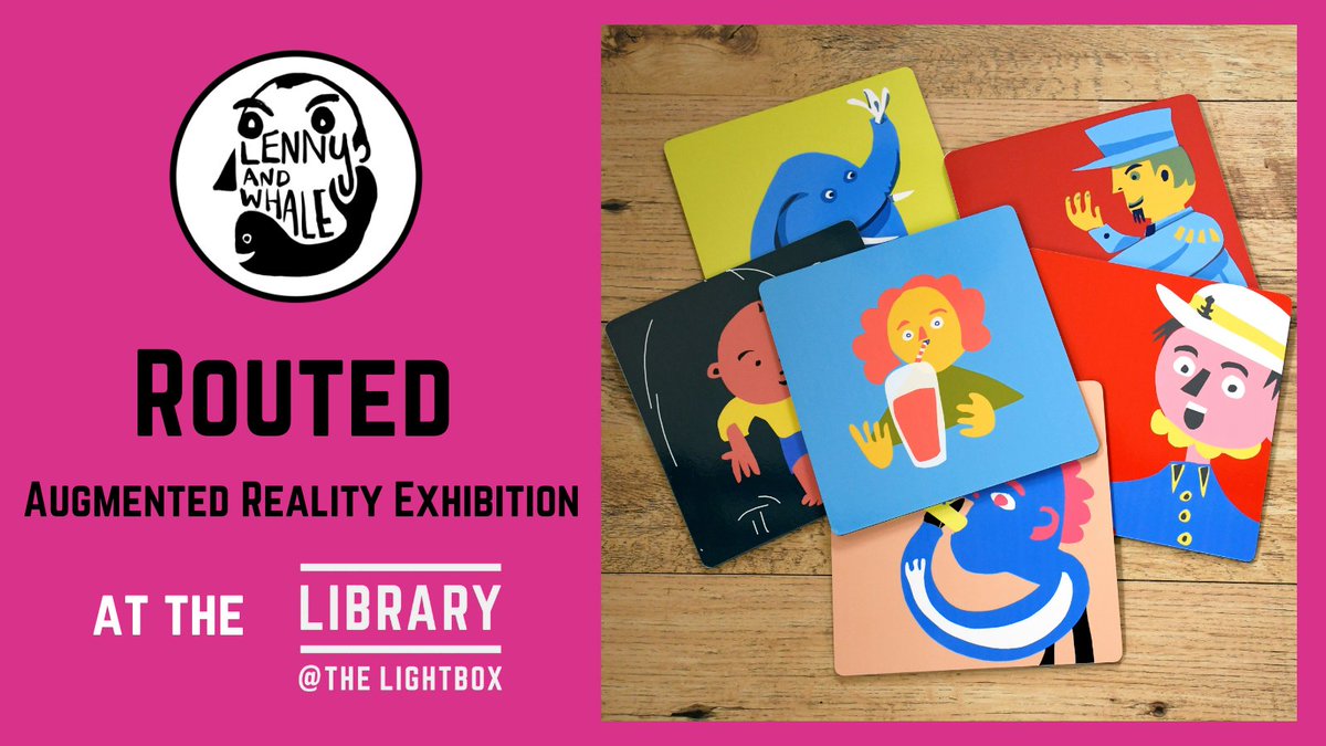 From Monday, the Library at the Lightbox will be hosting 6 amazing artworks by <a href="/lennyandwhale/">lennyandwhale</a> 
These six augmented reality images have been inspired by town centre memories that were collected during the Routed project. 
Pop in anytime to see these images come alive!
<a href="/RoutedinB/">RoutedinBarnsley</a>
