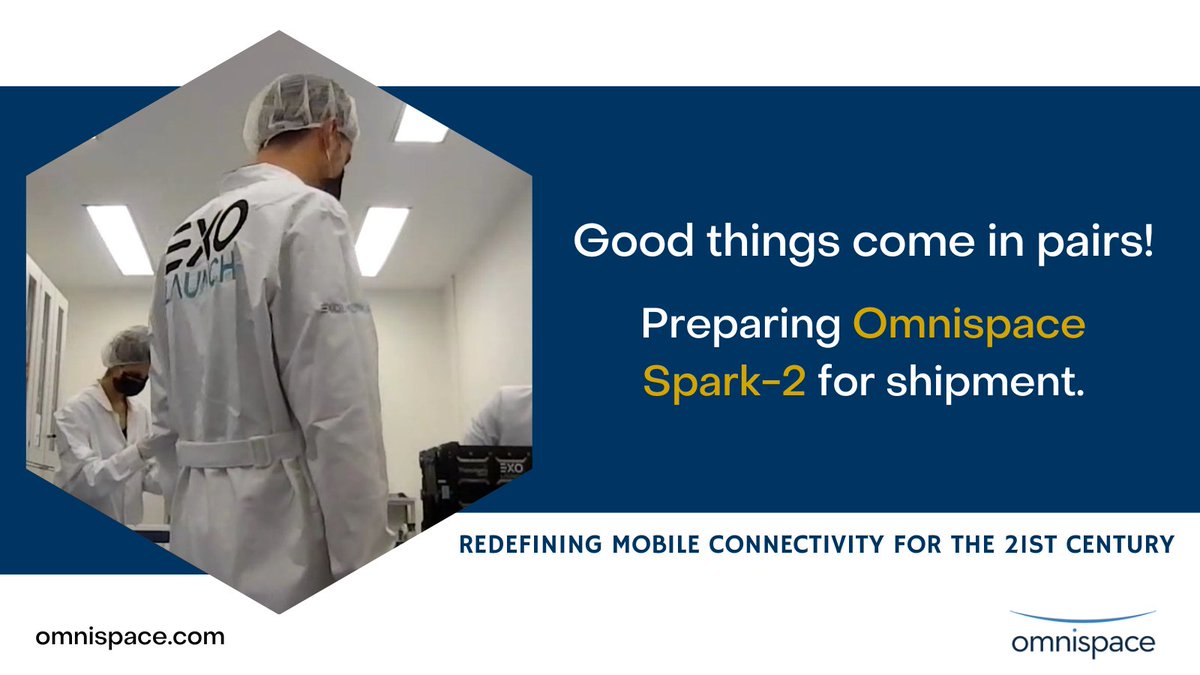 omnispace's tweet image. We are excited for #Omnispace Spark-2 to be soon be united with Spark-1. The Omnispace Spark-2 satellite was integrated into the flight EXOpod deployment canister at the @EXOLAUNCH facility in Berlin. Follow the journey to the 1st global, hybrid network - omnispace.com