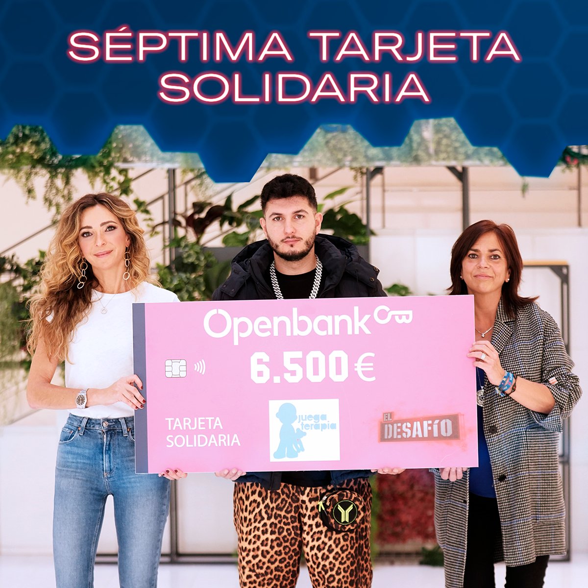 ¡Tenemos nuevo ganador! <a href="/omarmontesSr/">Omar Montes</a> repite por tercera vez como ganador de <a href="/eldesafioA3/">El Desafío</a> y de la Tarjeta Solidaria Openbank, que <a href="/PatriciaBenito/">Patricia Benito</a> le entregó el viernes con 6.500 € destinados, una vez más, a la fundación <a href="/juegaterapia/">Fundación Juegaterapia</a> 🙌