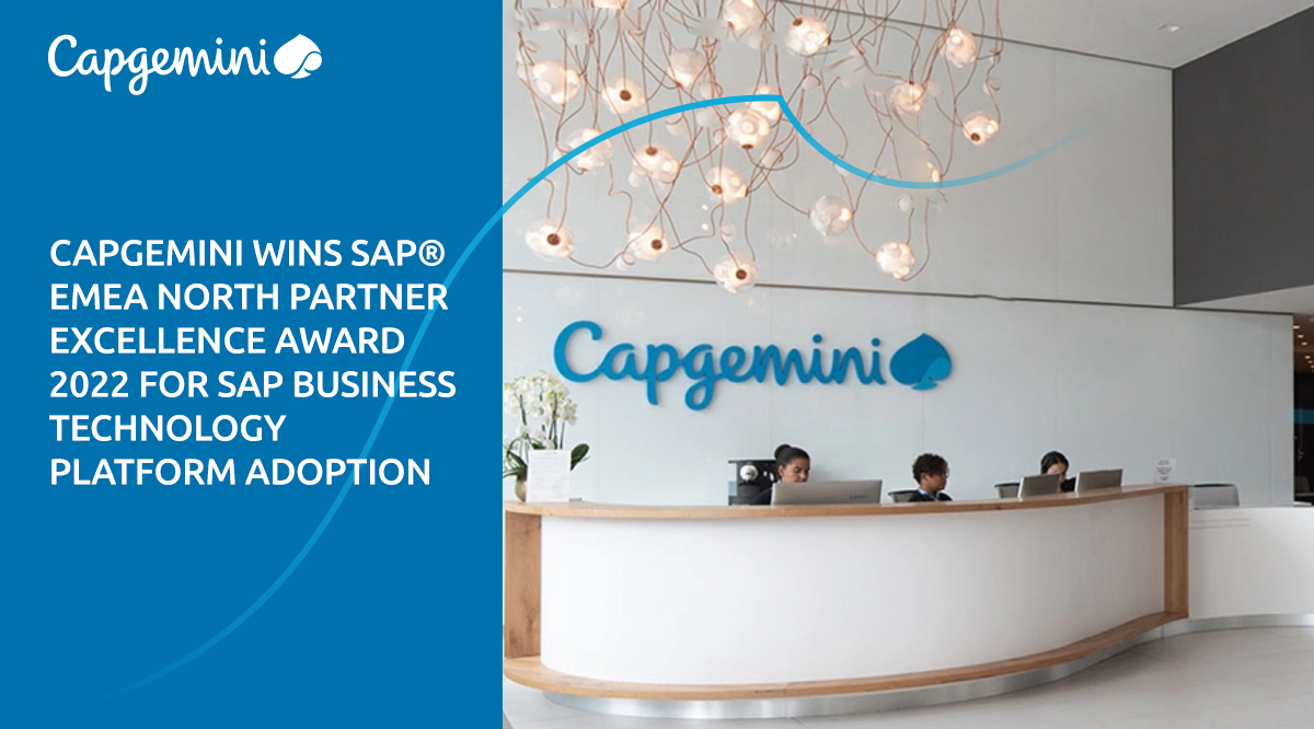 We have done it! As a third-time winner of a SAP® EMEA North Award for Partner Excellence. Read about our latest win for the best SAP Business Technology Platform Adoption: bit.ly/3MUrVNC
#CapgeminiBE #SAP #latestwin