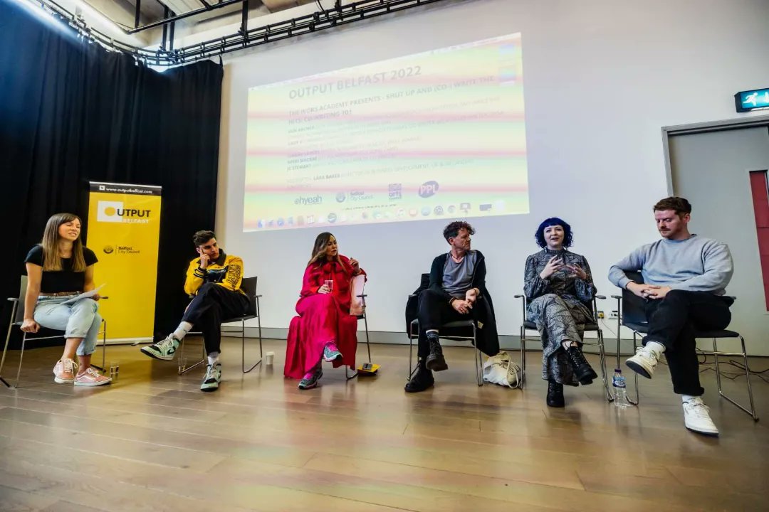 Thank you again to <a href="/OutputBelfast/">Output Belfast</a> for having us on their <a href="/IvorsAcademy/">The Ivors Academy</a> presented panel on co-writing last month to discuss Soft Gut Song Camp. <a href="/ciaran_lavery/">Ciaran Lavery 👨🏻‍🦰</a> &amp; <a href="/NikkiMacRae/">Nikki MacRae</a> had the pleasure of being joined by <a href="/LadyVmusic/">LadyVmusic</a>, <a href="/jcstewart/">JC STEWART</a>, <a href="/iainarcher/">Iain Archer</a> and our host <a href="/LaraKBaker/">Lara Baker</a> ⭐