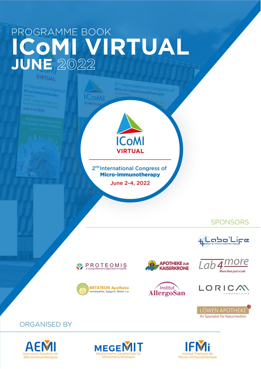 ICoMI2022's tweet photo. The Final Programme is here! Fascinating conferences ahead, followed by a rich and lively exchange! There’s only a month left for researchers and health professionals to share their insights. Check out all the info and REGISTER!  #ICoMI2022

https://t.co/IhUQjf8HzC https://t.co/JWWKNcoUlE