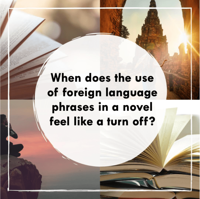 TripFiction's tweet photo. When does the use of foreign phrases and words in a novel move from atmosphere creation to a real turn off?
https://t.co/E9yF3LZo1S
It's a very fine line between getting it right and wrong.
Which novels have worked well for you? And which haven't - and why? #tripfiction https://t.co/0IbgX9Z0vs