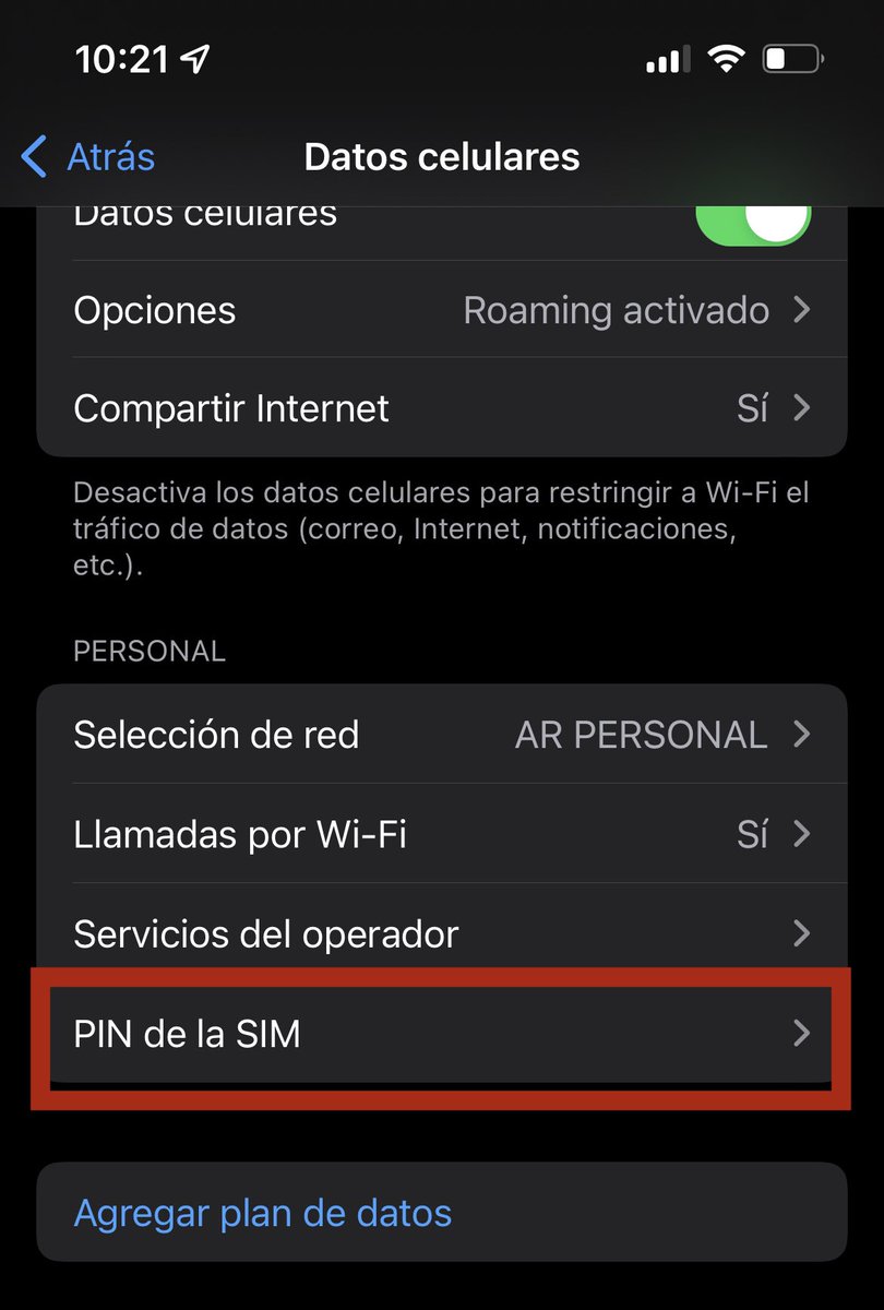 dem_500's tweet photo. Ya que está de moda robarte el celu para vaciarte la cuenta de Mercado Pago. 

Te digo como evitarlo.

Configuraciones > Datos celulares > PIN de la SIM. https://t.co/NNrmW7wGOj