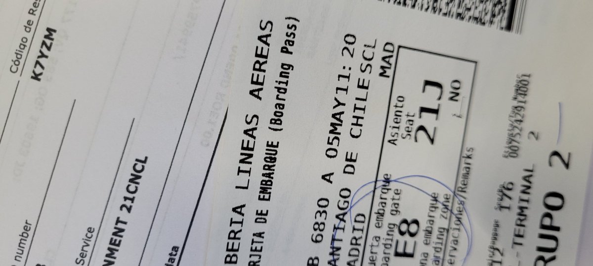 yubarta's tweet photo. @Iberia No respetaron los asientos pagados https://t.co/1Z7ezmBY5u