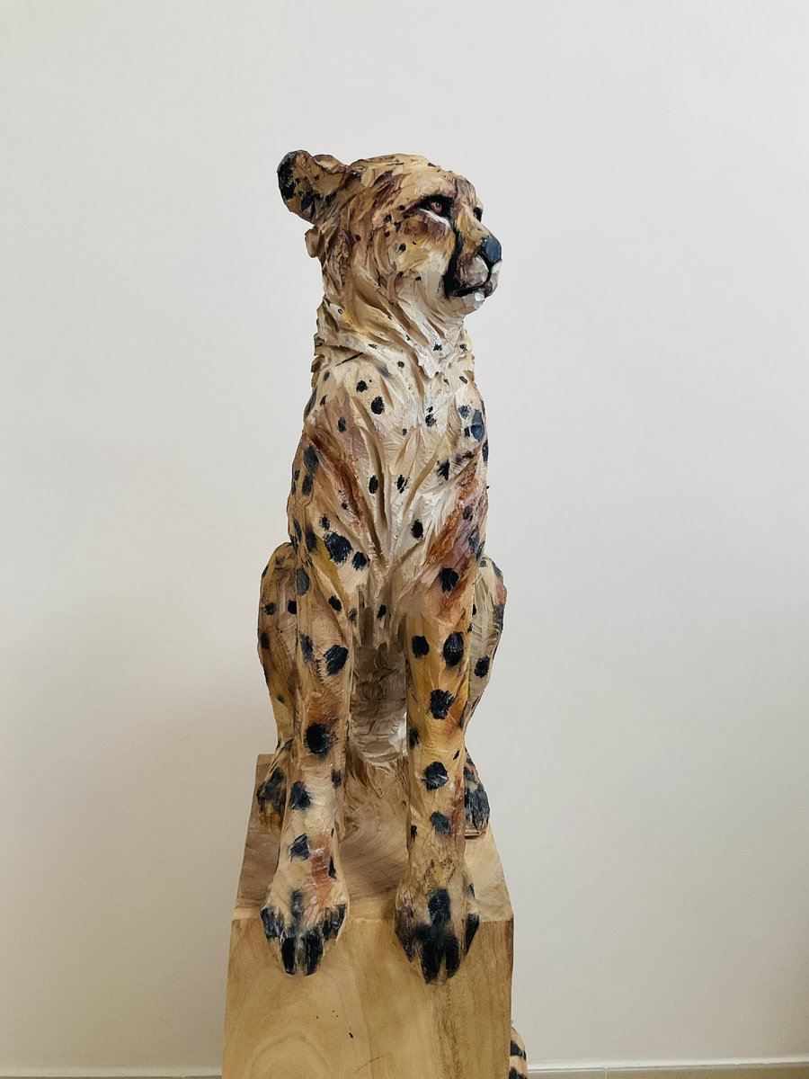 Forest 100 - Cheetah 
Artistic wooden craftsmanship by a HK artist😎
Super cool!
👇🏻👇🏻👇🏻Don’t miss out the #NFT piece 
opensea.io/assets/0x495f9…

#NFT 
#nature 
#cheetah 
#wood 
#sculpture 
#craftmenship 
#art