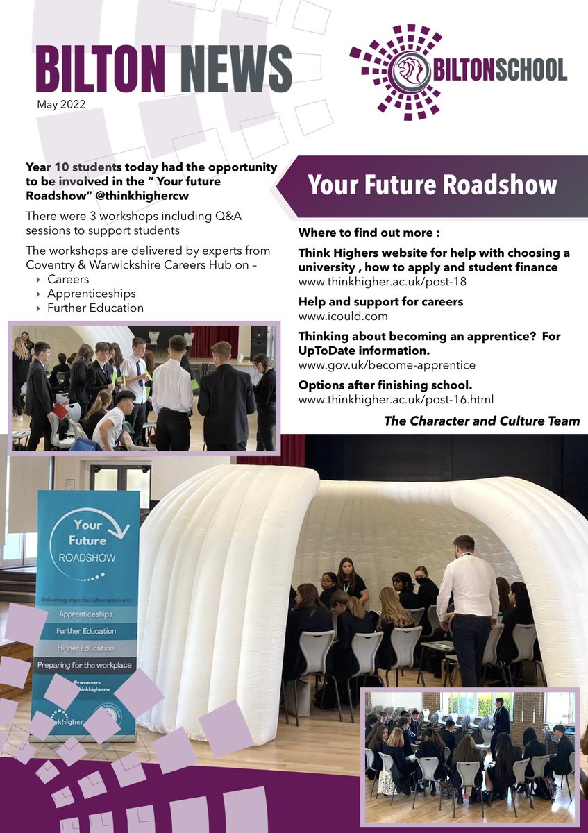 Bilton School tweet media