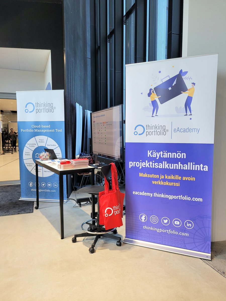 ThinkingPortfo's tweet photo. Jälkifiilistelyt @ThinkingPortfo
@AMKpaivat -osastolta. Hyviä keskusteluja ja asiallisia kysymyksiä projektisalkunhallinnasta. Mahtavaa oli myös nähdä nykyisiä asiakkaitamme ja tavata uusia.
#thinkingportfolio #amkpäivät2022
#metropolia #projektisalkku #salkunhallinta @hub https://t.co/JrBT9OPVt7