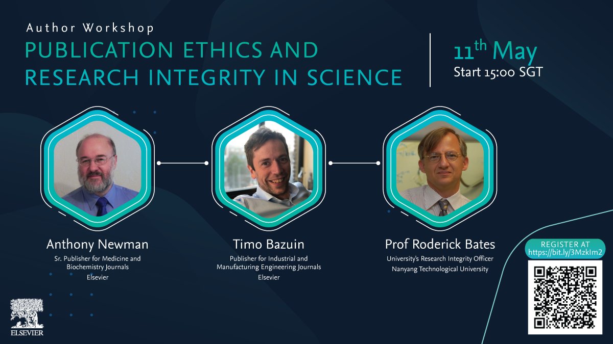 Register now for our #publication Ethics and #researchintegrity in Science workshop spkl.io/60184RCh6

#publishingethics #EthicsinResearch #Researchmisconduct #ScientificMisconduct #academicintegrity