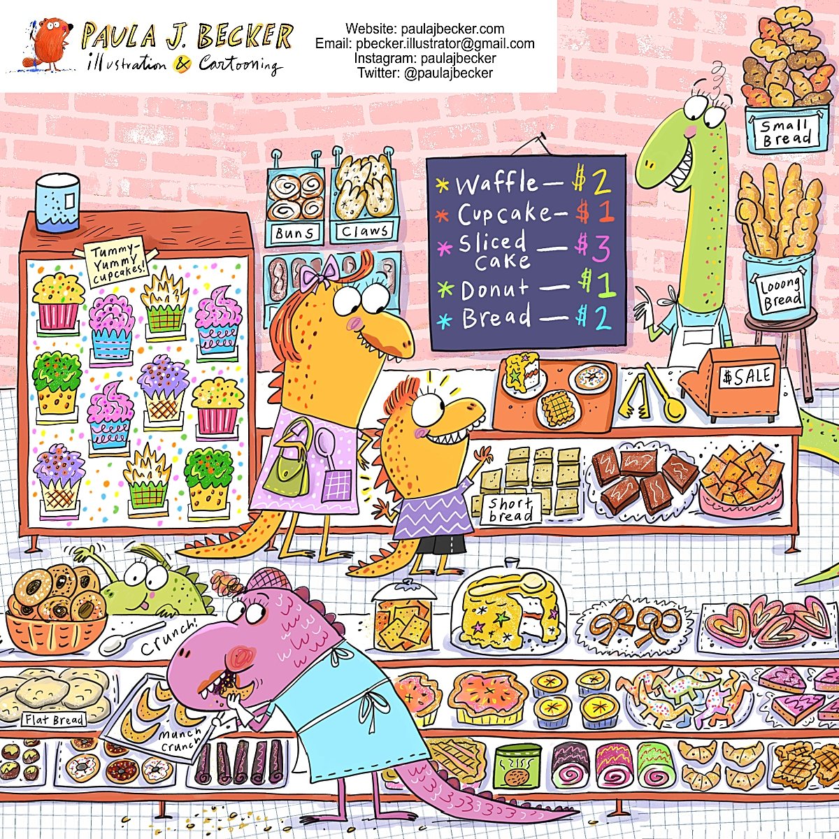 Hi #kidlitpostcard ! I'm Paula, a #illustrator #kidlitillustrator #kidlitartist #childrensbookillustrator #cartoonist & #illustrate for #childrensmagazines #childrensbooks #puzzles #greetingcards, etc. This is part of a recent puzzle spread I had the pleasure to illustrate!