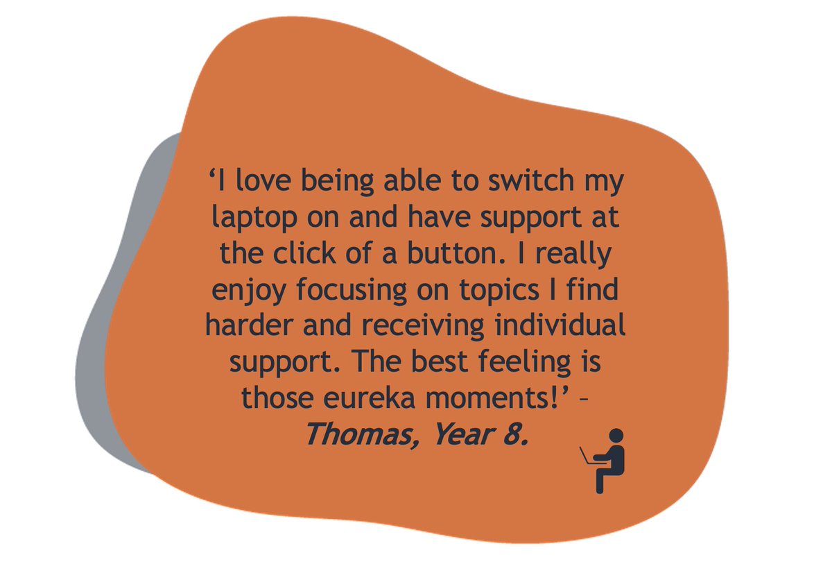 Ampliuslearn's tweet photo. What are the benefits of online tuition? We asked one of our students what they thought. We love helping students like Thomas get that 'eureka' moment! https://t.co/vMlA5yAt6u