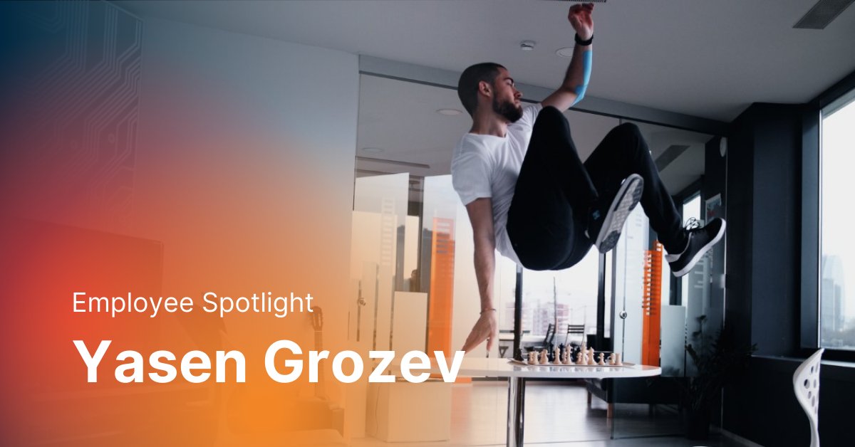 Jumping into our next Employee Spotlight is Senior iOS Developer Yasen Grozev. Writing code and parkour aren't the only things he enjoys. Find out more in his spotlight below!
#iOS #Parkour #EmployeeSpotlight #CompanyCulture https://t.co/zZzDrCHf5z