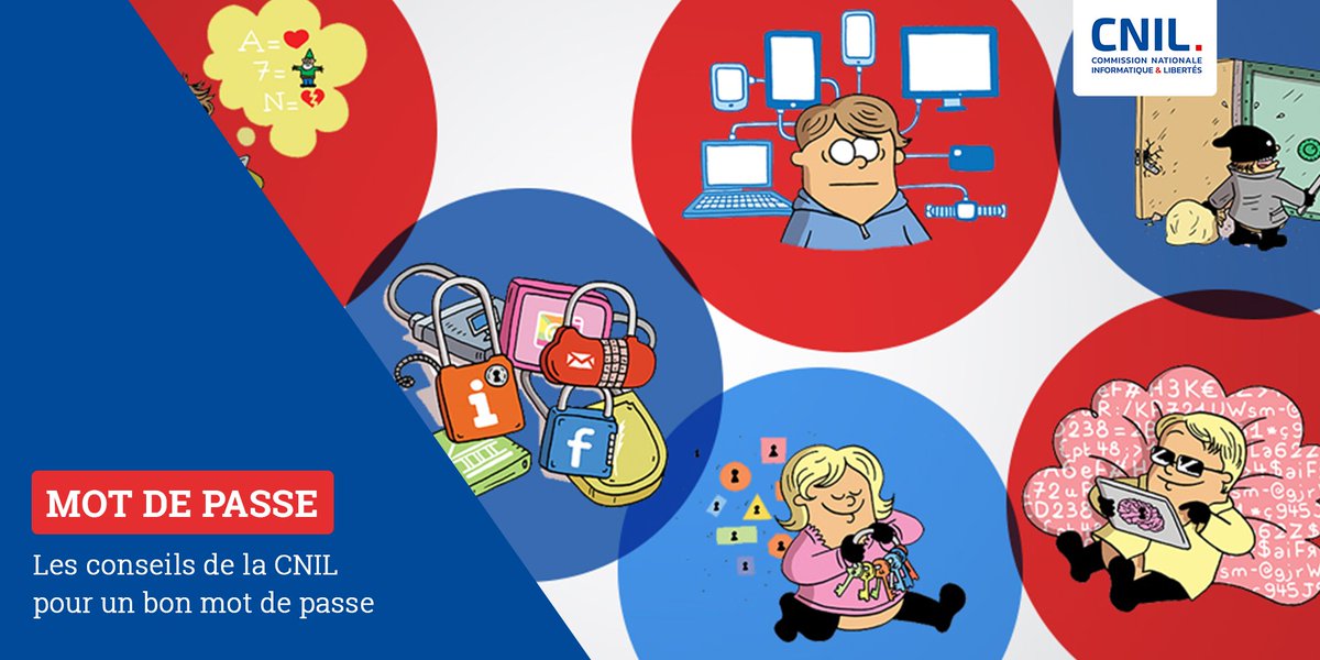 CNIL's tweet photo. #JournéeMondialeduMotdePasse : oubliez les « 123456 » ou « azerty », retrouvez les conseils de la CNIL pour gérer vos #motsdepasse en toute #sécurité 👉 https://t.co/vXosRHwB1Y
#passwordday https://t.co/4WvJm9RsMW