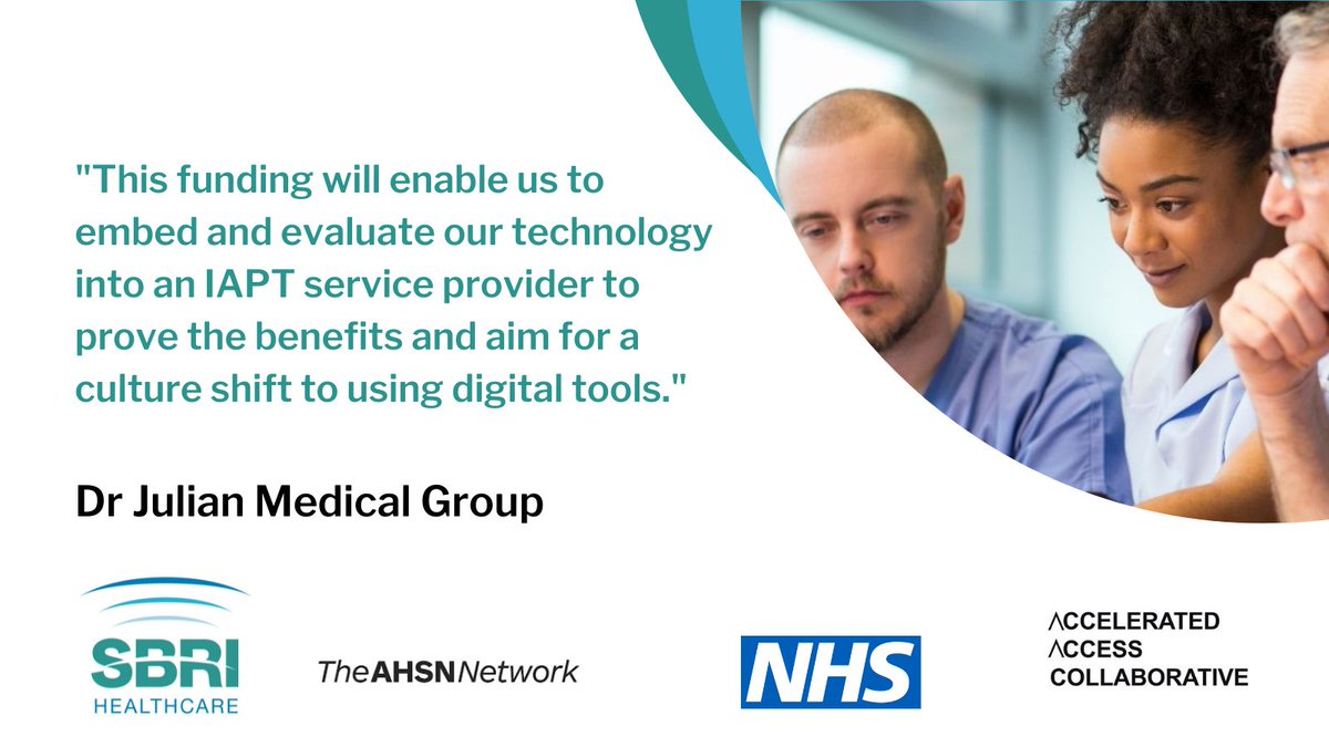 sbrihealthcare's tweet photo. Find out how @drjulianapp’s technology is improving access to mental health services and creating efficiencies. Also, find all the details on #Competition19 ‘NHS Reset and Recovery and New Ways of Working’ winners.
https://t.co/rrBvSqgUoZ #COVIDrecovery #NHSreset https://t.co/gG98thQFte