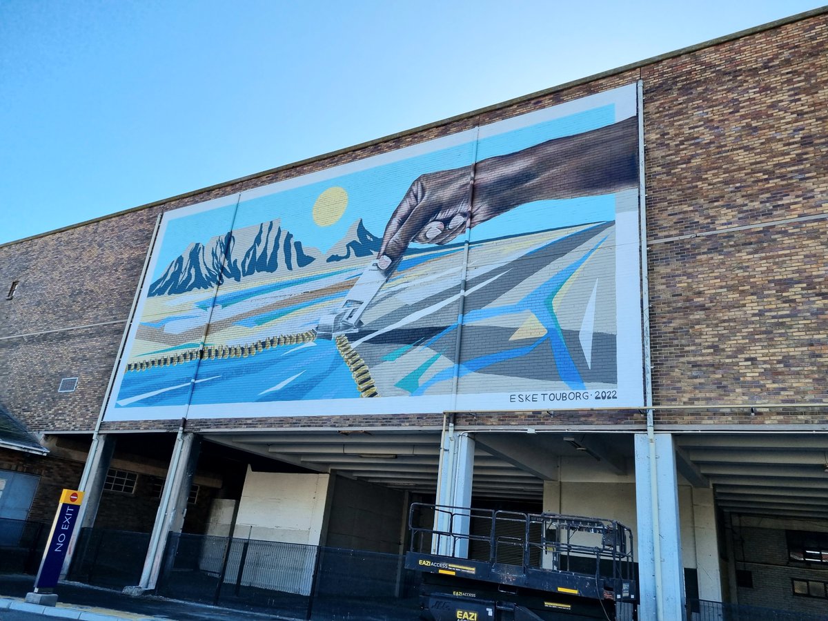 We are proud to be associated with 2 striking new murals by <a href="/nard_star/">Nardstar*</a> &amp; Eske Touborg at Makers Landing in the <a href="/V_and_A/">V&A</a> Waterfront in Cape Town. They underscore the need to cherish the precious natural gift of groundwater in times of climate change 🎨💧: bit.ly/3vJDlya