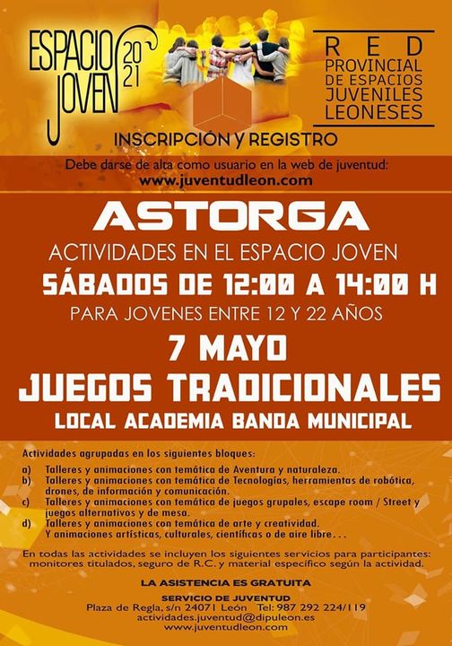Si este fin de semana te dejas caer por #Astorga te ofrecemos dos planes diferentes. El clásico de Quevedo, "EL BUSCÓN" en el Teatro Gullón, de mano de la Compañía Albacity Corporation y los Juegos Tradicionales en el espacio joven.
