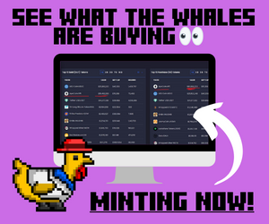 Now Minting : mint.buckbucknft.com

Our software let's you see accumulated, what over 4,000+ top whales 🐳 are buying so you can copy their trades!

🛑 Stop buying rug NFTs! 
👉 Start buying profitable NFTs.