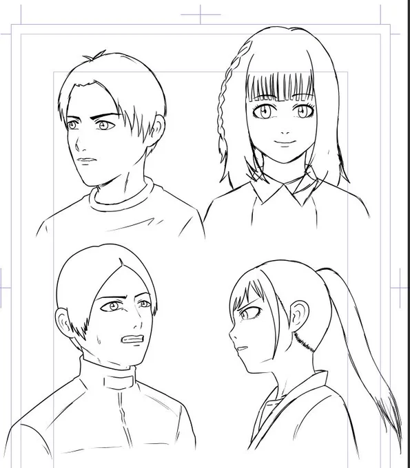 寝る前に普段と違う感じを意識して描いてみる 