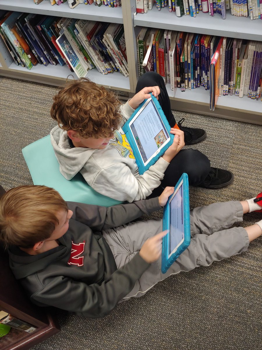 Combining 21st century learning with good old fashioned fairy tales in the library @cljonesms this week for 4th grade! So much fun to see them create their own stories with such originality!