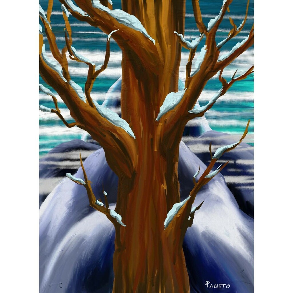 OuterEdgeComics's tweet image. A Winter Tree
Some Canadiana-inspired oil styling with a bit of my own flare to it.

#art #artrage #paint #oil #digitaloils #canadianartist #canadianpainter #canadiana #winter #tree #mountains #snowcovered #snow #painting instagr.am/p/CdLWB8OlOFm/