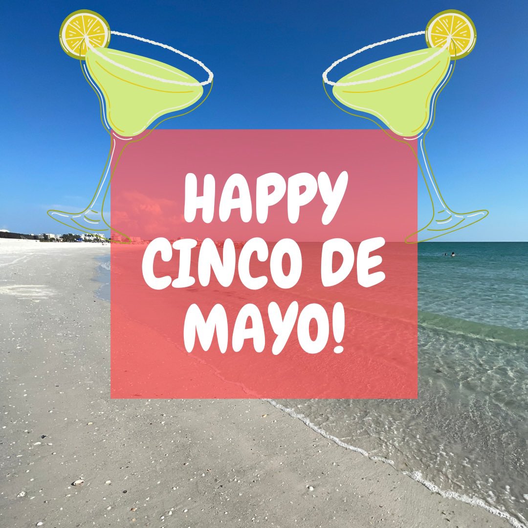 Where will you be celebrating today? 😎 #stpetebeach #CincodeMayo #beach #florida