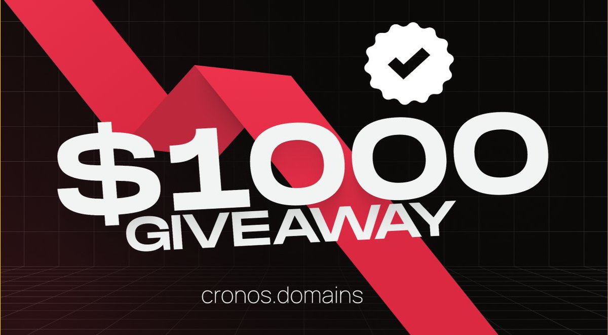 It's been an AMAZING week! Let's Celebrate with a Giveaway.

5X ($15 domains) + 3X ($170 domains) + 1X ($420 domain)

RULES
1⃣ LIKE, RT &amp; FOLLOW 
2⃣ Tag 3 Friends
3⃣ Drop your address/ .cro name

Winners will be announced everyday, for next 3 days.
Best of LUCK !
Let's CRO🙌
#cns