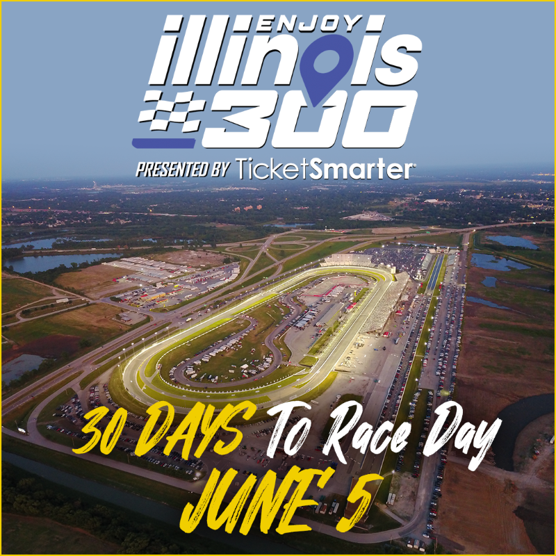 TicketSmarter's tweet photo. We are just 30 days out from the first @NASCAR Cup Series race at @WWTRaceway. Get your tickets at TicketSmarter to be at the track for the @enjoyillinois 300 presented by @TicketSmarter on June 5!

🎟️: https://t.co/EPBL6biZ8R

#CupTime