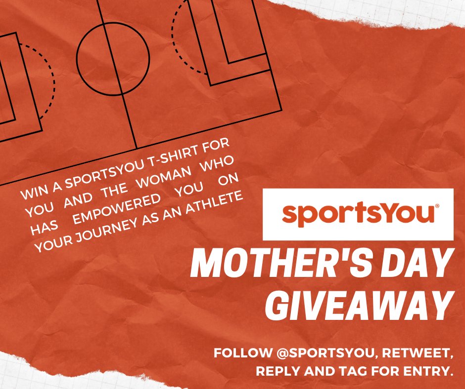 sportsYou's tweet photo. Who has supported your journey as an athlete at every turn? For #MothersDay we're celebrating the women that empower you! To enter, follow us, retweet, reply and tag a woman who has helped get you where you are today! You both could win a #sportsYou t-shirt! Winners selected 5/5! https://t.co/R71Aty9gQd