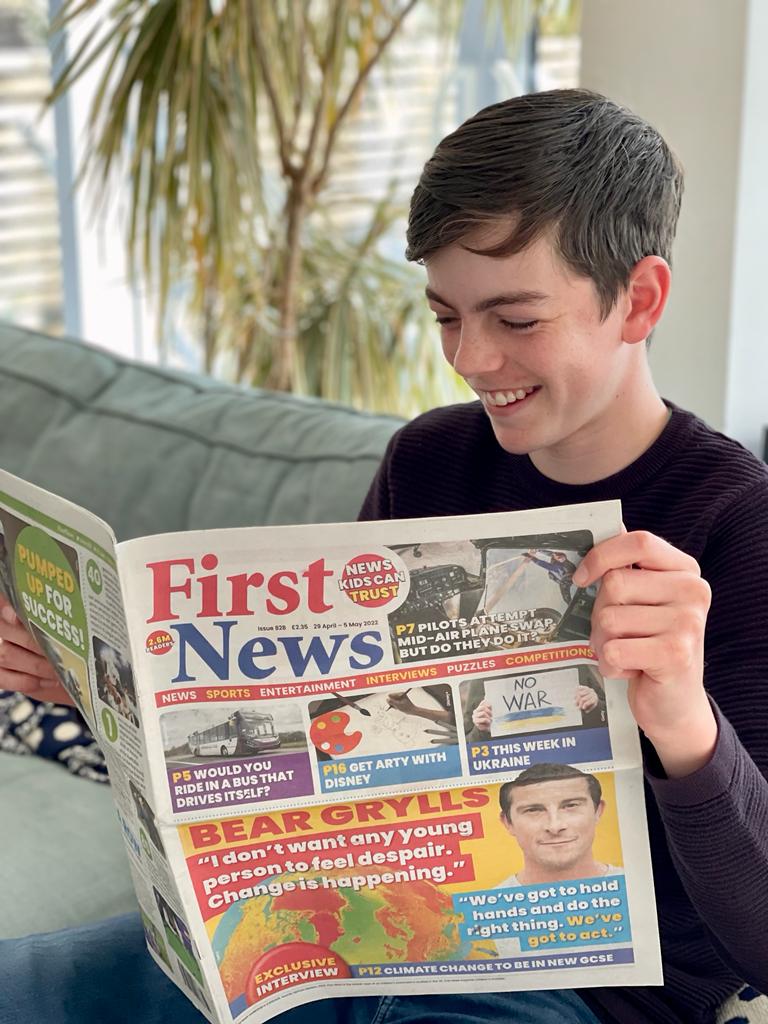 Yay, my article was in <a href="/First_News/">First News 🗞️❤️💙</a>! And with <a href="/BearGrylls/">Bear Grylls OBE</a> discussing #climatechange on the front page! Lets help more children and young people get involved with #conservation and thinking creatively about solutions.
#youngconservationists #younginventor