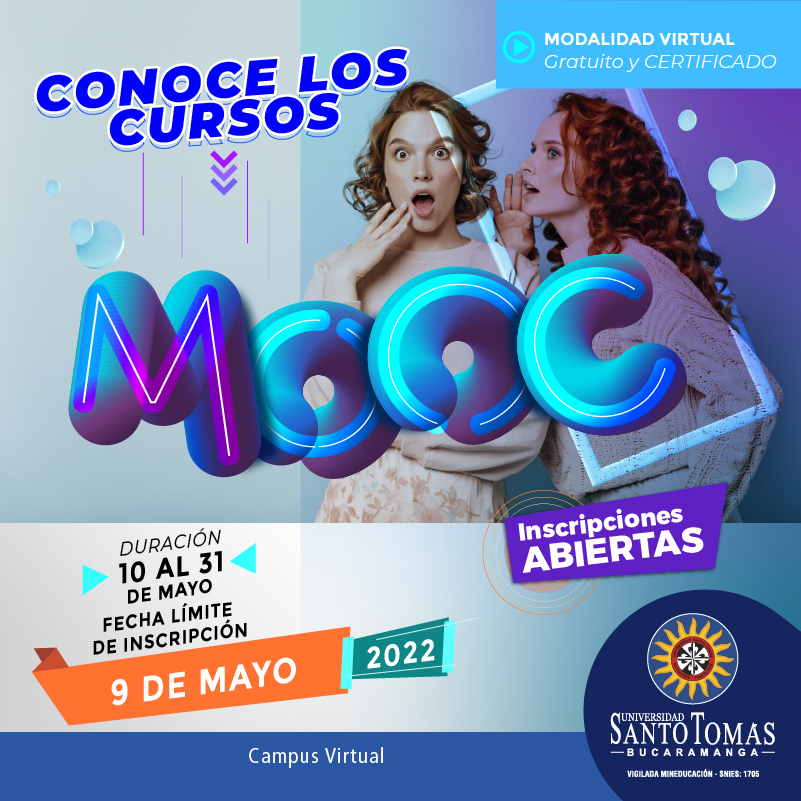 SANTOTOBGA's tweet photo. #Inscríbete ✍️
Tomasino, conoce los Cursos Mooc que tenemos disponibles para el mes de mayo en modalidad VIRTUAL 🧑‍💻 y lo mejor GRATUITOS Y CERTIFICADOS 🤩
Tienes hasta al próximo 🗓  09 de mayo para inscribirte ✅
Hazlo ahora mismo ➡️   https://t.co/K3JH3tFlr7
#EsMomentoDeAvanzar https://t.co/ctiMgKrghQ