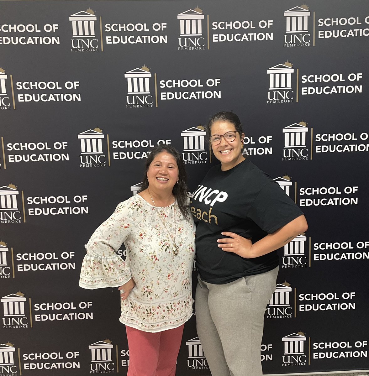 UNCPTeach's tweet photo. Happy Teachers' Appreciation Week to Dr. Leslie Locklear and Kim McMillan.
#uncpteach #uncp #teachersappreciation https://t.co/EUc8Tuyobp