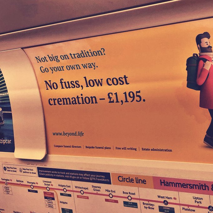 NoContextBrits's tweet photo. London. Reminding you that you can’t even afford to die. https://t.co/Mn6YBzuBtC