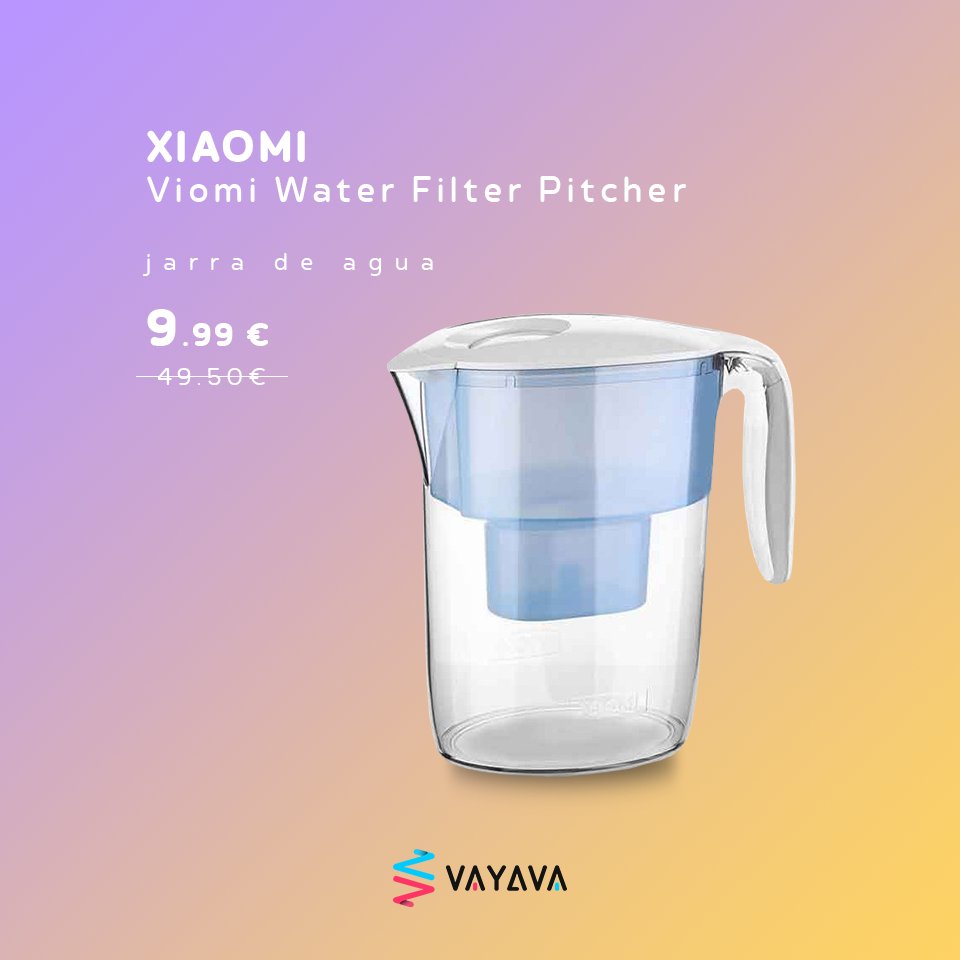 VAYAVA_ES's tweet photo. #VAYAPrimavera🌸
Bebe agua del grifo de forma sana gracias a la Jarra de Agua #ViomiWaterFilter Pitcher de #Xiaomi  y sus 7 etapas de filtración 👉https://t.co/Tdzb5KRzuG

#JarraDeAgua #JarraXiaomi #JarraViomi #WaterFilterPitcher #Descuentos #Primavera2022 https://t.co/hT8ziZGkpK