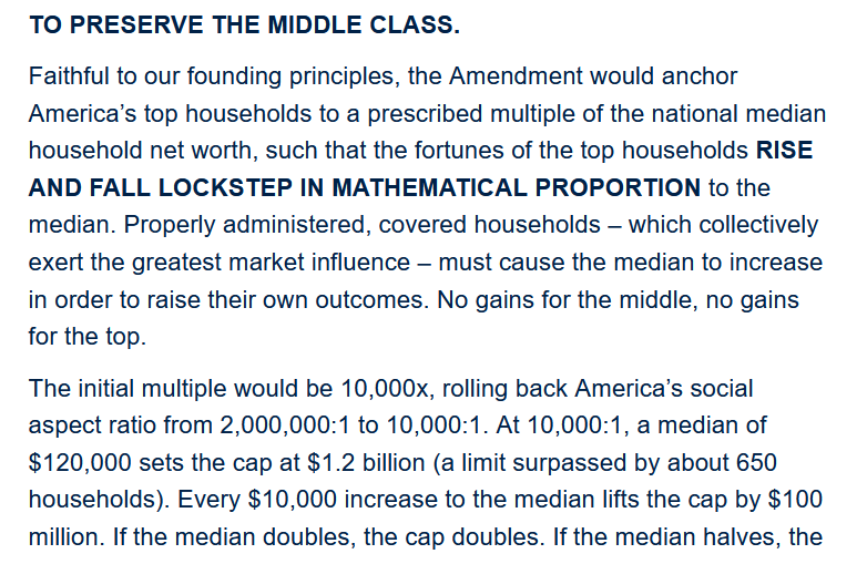 rationists's tweet photo. Our Proposed #Amendment would restore America's #middleclass by enforcing a median-top household net worth ratio of 10,000:1.  

From #Rationist No. 1: https://t.co/OU4NwiHOEu