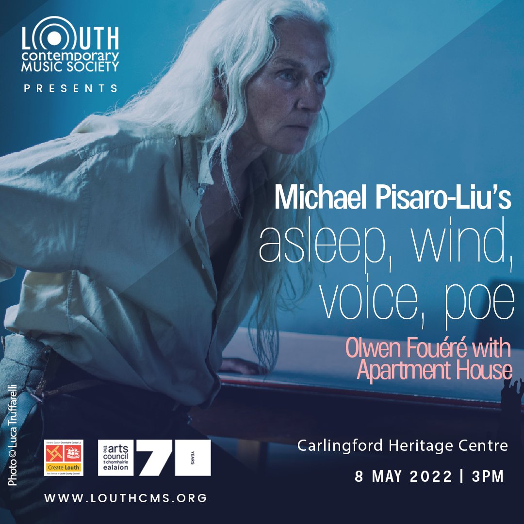 Looking for some live music this weekend? @LouthCMS returns to live music THIS SUNDAY at @carlingheritage Experience the Irish première of “asleep, wind, voice, poe” a voyage into sound & silence by @M_PisaroLiu ft @olwenfouere & @house_apartment Book: carlingfordheritagecentre.com/events/louth-c…