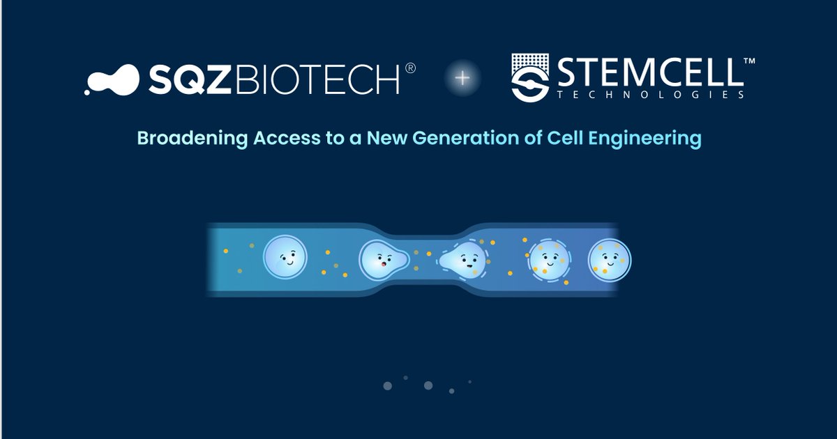 Armon Sharei (@armonsharei) on Twitter photo Thrilled to announce a new collaboration with <a href="/STEMCELLTech/">STEMCELL Technologies</a> to co-develop a research-use-only microfluidic intracellular delivery system. With the RUO system, our goal is to help drive #celltherapy development in the broader scientific community: investors.sqzbiotech.com/news/news-deta… Thrilled to announce a new collaboration with <a href="/STEMCELLTech/">STEMCELL Technologies</a> to co-develop a research-use-only microfluidic intracellular delivery system. With the RUO system, our goal is to help drive #celltherapy development in the broader scientific community: investors.sqzbiotech.com/news/news-deta…