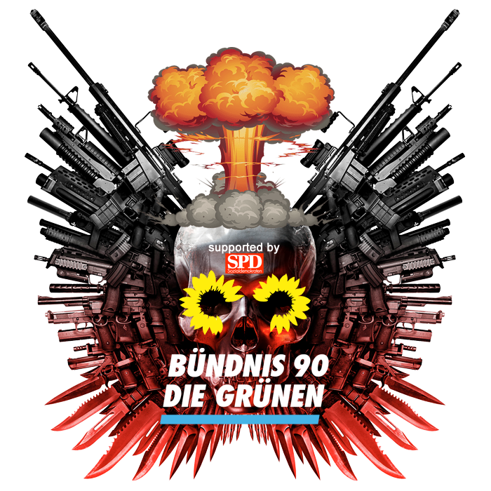 Das neue Logo der Grünen... #GrueneKriegstreiber