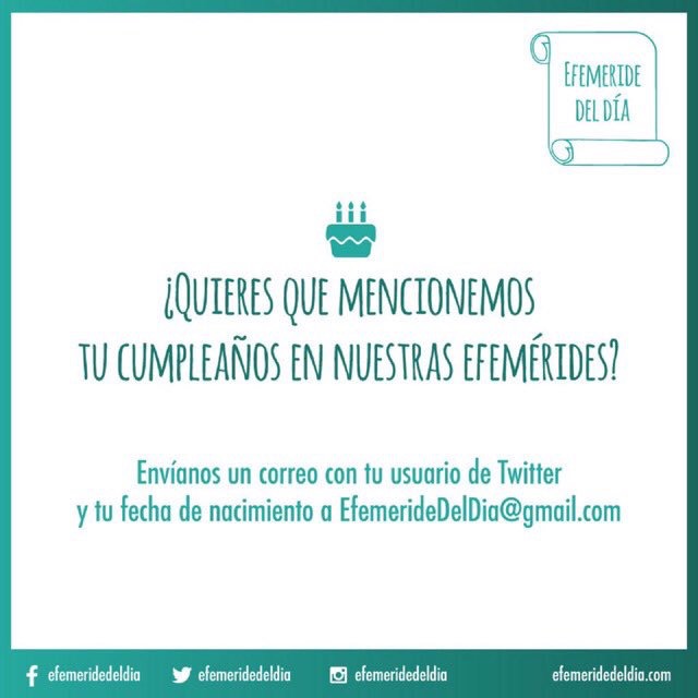 EfemerideDelDia's tweet photo. #UnDiaComoHoy #05M celebran #cumpleaños
@DrGabrielMoreno
@mariorinconglz
@JorgeCruz_B
@Raul_Jimenez9
@ArriagaLizzet https://t.co/mM27ZcGc3C
