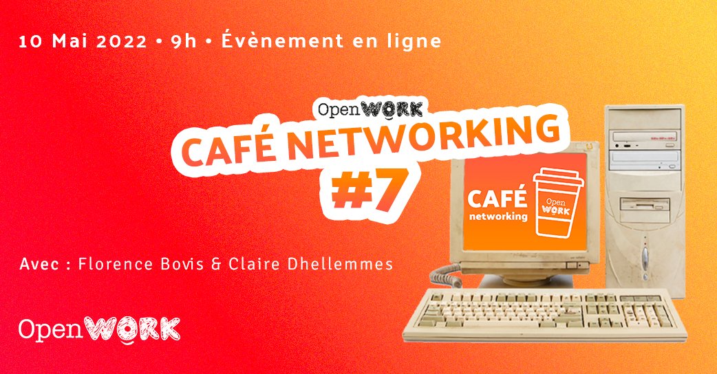 Open_Work_fr's tweet image. 🧡 C’est déjà la 7ème édition du Café #networking proposé par @OpenWork_Co.
 
⏰ En 1 heure, tu auras l’opportunité de rencontrer 4 à 5 #professionnels au hasard en one to one.
 
✅ Je participe 👉 lnkd.in/esStzVxc.
 
🧡 #WorkingIsCool #FutureOfWork #consulting