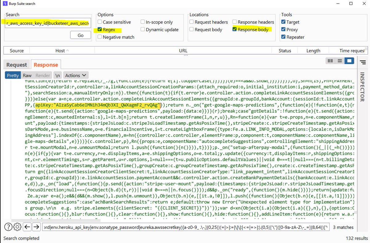 Search for all leaked keys/secrets using one regex! regex: gist.github.com/h4x0r-dz/be69c… #BugBounty #bugbountytip