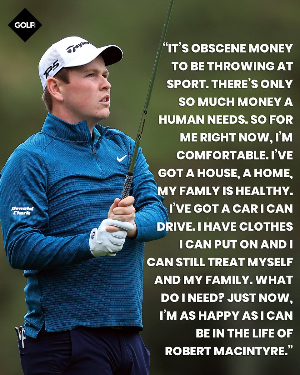 Robert MacIntyre explains why he won't be teeing it up in the LIV Golf Invitational Series...