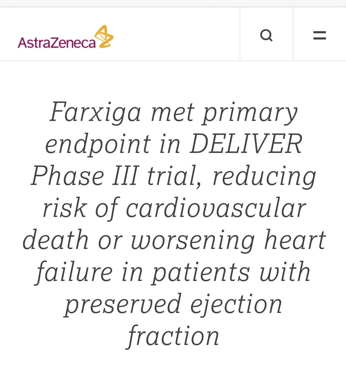 ValleAlfonso's tweet photo. ▶️▶️Preventing  and delaying cardiorenal disease
⚠️ #DELIVER, with #HFpEF &amp; #HFmrEF (n=6,263), has met its primary endpoint (CV death + worsening HF) 

📍 https://t.co/6lzv6QqtLK @secardiologia @IcyfaSemi https://t.co/C6kxpX04QY
