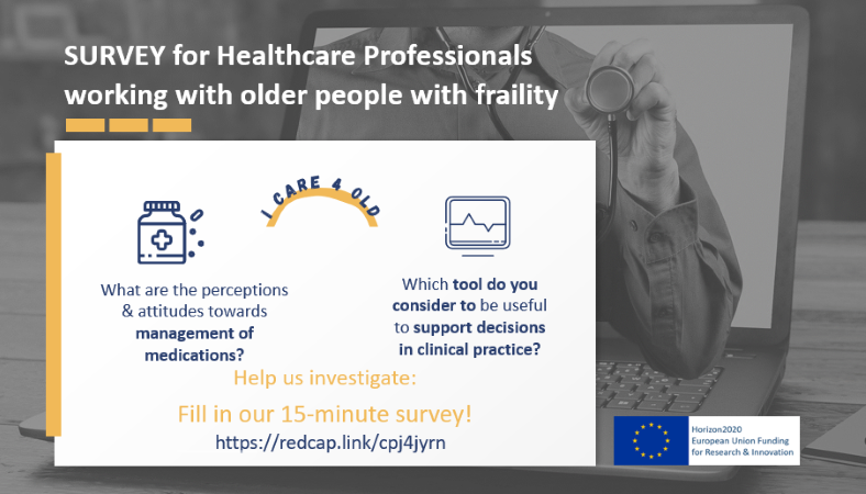 Are you a #healthcare professional caring for older people with #frailty? Help us investigate the use of medicines in older adults. Take our survey in English, 🇮🇹  🇫🇮 or 🇨🇿🙏🏽👉 bit.ly/wp5survey