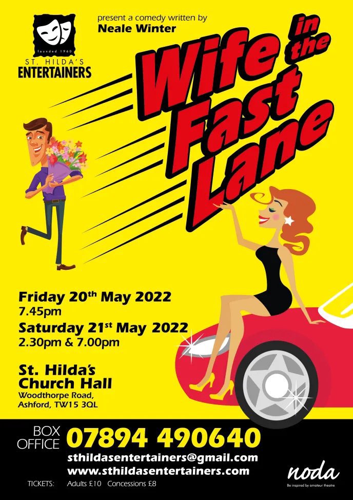 Are you able to get to the Ashford (Middx) area in about 2 weeks’ time? Do you have a tenner on you? Let me and my mates make you laugh for a couple of hours. That’s me on the car, obviously.