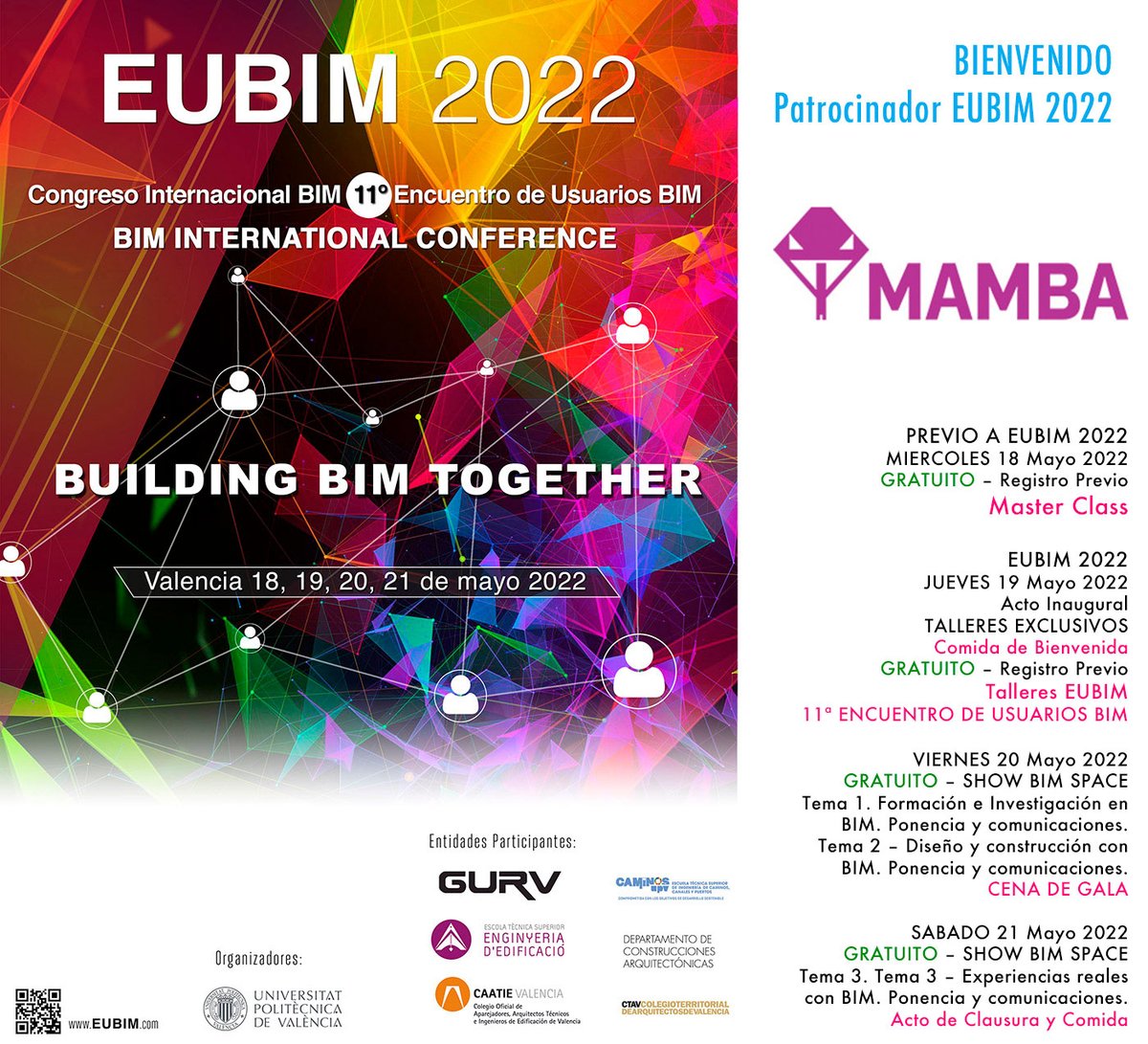 EUBIM ® Congreso Internacional BIM (@_eubim) on Twitter photo 👉🏼Damos la bienvenida al Patrocinador @MAMBAcentro
¡Gracias por vuestro apoyo! Nos vemos los días 18, 19, 20 y 21 de mayo en Valencia #EUBIM2022 <a href="/_eubim/">EUBIM ® Congreso Internacional BIM</a> eubim.com/patrocinadores… 👉🏼Damos la bienvenida al Patrocinador @MAMBAcentro
¡Gracias por vuestro apoyo! Nos vemos los días 18, 19, 20 y 21 de mayo en Valencia #EUBIM2022 <a href="/_eubim/">EUBIM ® Congreso Internacional BIM</a> eubim.com/patrocinadores…