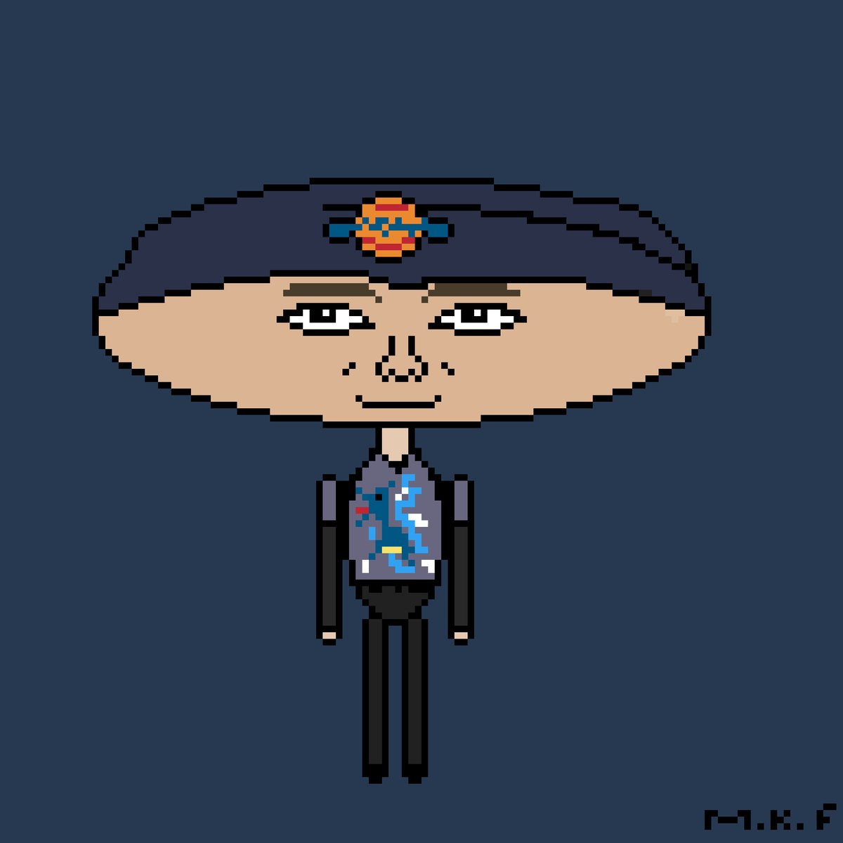 Crypt_0ff1c3r's tweet photo. @RyanBiddulph Here is a pixelart of you :) The template was your profile picture.
I have also uploaded the image on my page on Opensea. 
Thank you very much that I was allowed to design you as pixelart.
It's fun to create the pixelarts of CryptOfficers I love it :D 
 
CryptOfficer Ryan_B#1 
<3 https://t.co/Wgsd6FQCoT